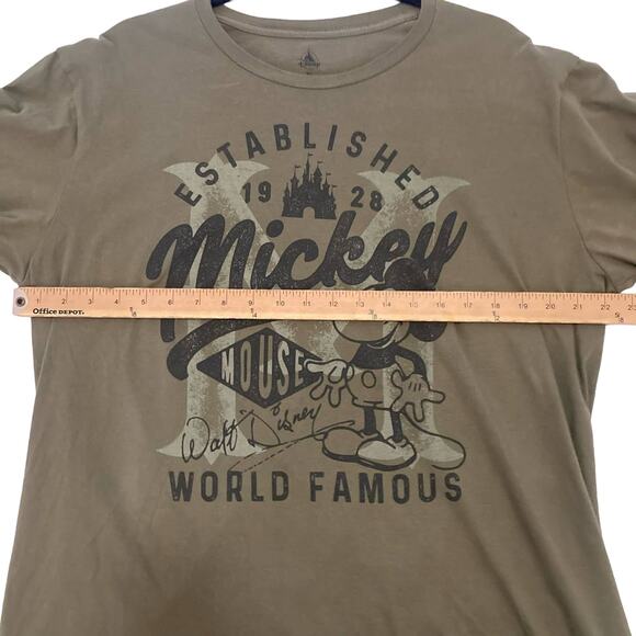 Disney Mickey Mouse Green Graphic T-Shirt Size XL - Picture 5 of 6